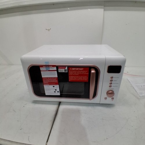 FRIGIDAIRE RETRO MICROWAVE OVEN - 0.7CU.FT, 700W - WHITE/GOLD (MODEL: EMW788-WHITERGLD) image 3