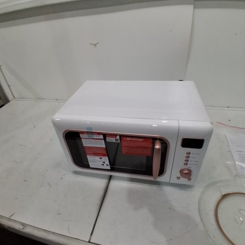 FRIGIDAIRE RETRO MICROWAVE OVEN - 0.7CU.FT, 700W - WHITE/GOLD (MODEL: EMW788-WHITERGLD) image 6