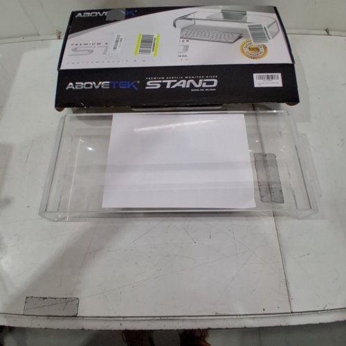 ABOVETEK PREMIUM ACRYLIC MONITOR STAND / RISER - 20.5" X 8" X 3.5" - CLEAR (MODEL: MS-202A) image 2