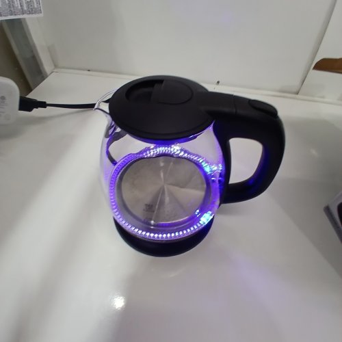 ELITE GOURMET ELECTRIC GLASS KETTLE - 1L - BLACK (MODEL: EKT1001B) image 2