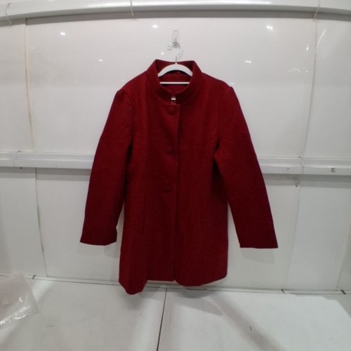 WOMEN'S WINTER MID-THIGH LONG COAT - EXTRA LARGE - RED image 2