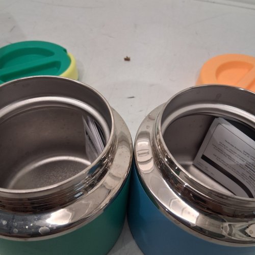 2PK THERMOFLASK INSULATED FOOD JARS - 20OZ - BLUE/GREEN/YELLOW & TEAL/ORANGE/BLUE (MODEL: 1759351) image 3