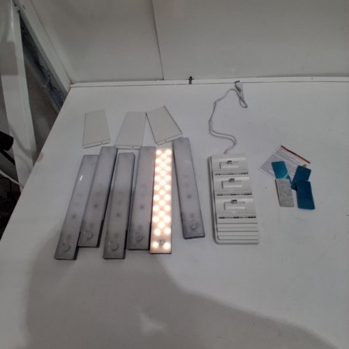 6PK EZVALO LED MOTION SENSOR LIGHTS WITH CHARGING STATION - 3000-6500K - WHITE (MODEL: EZL2414A) image 5