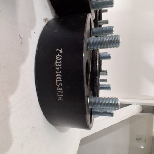 4PC WHEEL SPACERS - 2" - 6 X 135 - 14 X 1.5 - 87.1 MM - FOR SELECT MAKES AND MODELS -BLACK image 3