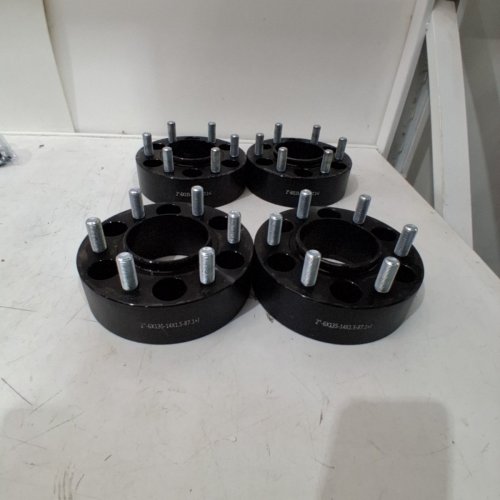 4PC WHEEL SPACERS - 2" - 6 X 135 - 14 X 1.5 - 87.1 MM - FOR SELECT MAKES AND MODELS -BLACK image 4