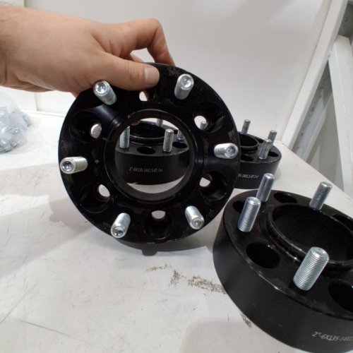 4PC WHEEL SPACERS - 2" - 6 X 135 - 14 X 1.5 - 87.1 MM - FOR SELECT MAKES AND MODELS -BLACK image 5