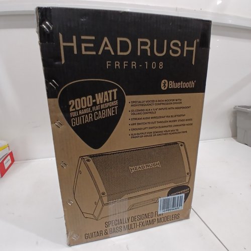 HEADRUSH - FULL-RANGE FLAT-RESPONSE POWERED GUITAR CABINET/BLUETOOTH SPEAKER - 2000W - BLACK (MODEL: FRFR-108) image 6