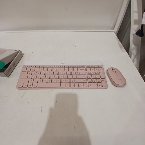 LOGITECH MK470 SLIM WIRELESS KEYBOARD - LONG BATTERY LIFE, ULTRA QUIET, 2.4 GHZ USB RECEIVER, PLUG N' PLAY CONNECTIVITY - PINK ROSE (MODEL: ‎920-009443) image 2