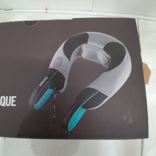 HOMEDICS SHIATSU NECK AND SHOULDER MASSAGER WITH HEAT - GREY / BLACK / TEAL (MODEL: NMS-240HB-CA) image 4