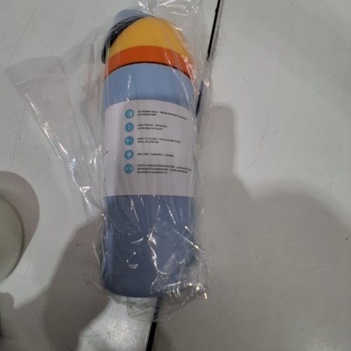 OWALA FREESIP INSLATED STAINLESS STEEL WATER BOTTLE - 16OZ - BLUE/ORANGE image 4