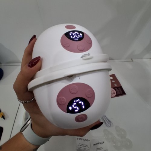 MOMCOZY M5 SMART WEARABLE BREAST PUMPS WITH APP CONTROL - WHITE (MODEL: BP380) image 2