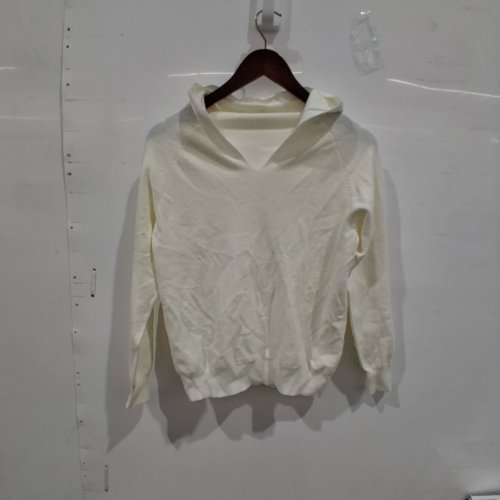 WOMEN SOFT TOUCH HOODED SHIRT TOP - SM/MED- WHITE image 2