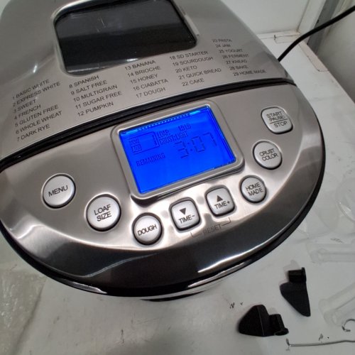 KITCHENARM 29-IN-1 SMART BREAD MAKER MACHINE WITH GLUTEN FREE SETTINGS - STAINLESS STEEL/BLACK (MODEL: KA8520) image 2