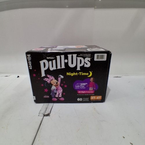 60PK GIRL'S HUGGIES NIGHT TIME PULL-UPS DIAPERS - SIZE 3T-4T image 2
