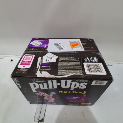 60PK GIRL'S HUGGIES NIGHT TIME PULL-UPS DIAPERS - SIZE 3T-4T image 3
