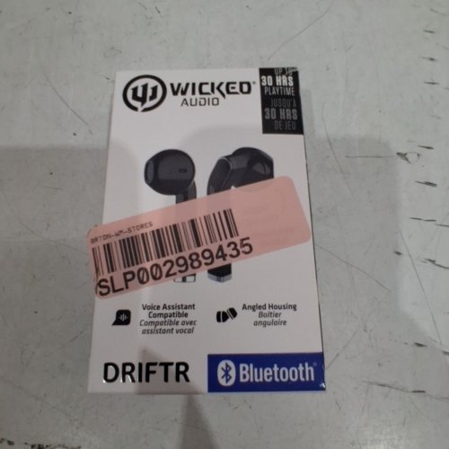 WICKED AUDIO DRIFTR TRUE WIRELESS HEADPHONES - BLUETOOTH - BLACK (MODEL : WI-TW2150-CA) image 6
