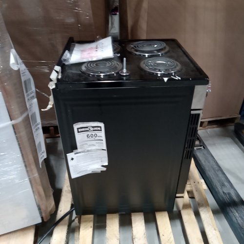 ELEMENT SLIDE-IN COIL STOVE RANGE WITH 4 BURNERS - 24" - 3.7 CU. FT - STAINLESS STEEL / BLACK (MODEL:EECR24MES-CA) image 2