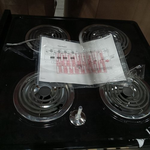 ELEMENT SLIDE-IN COIL STOVE RANGE WITH 4 BURNERS - 24" - 3.7 CU. FT - STAINLESS STEEL / BLACK (MODEL:EECR24MES-CA) image 6
