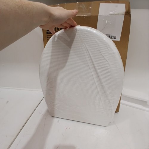 GARVEE ROUND TOILET SEAT WITH SOFT CLOSE - 14.5" X 16" - WHITE - (MODEL: PHO-16EX3QUX) image 3
