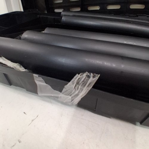 HEAVY DUTY 4-TIER PLASTIC UTILITY SHELF - 38" X 18" X 60" - BLACK image 6