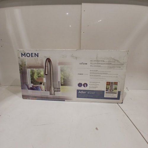 MOEN ADLER ONE-HANDLE HIGH ARC PULLDOWN KITCHEN FAUCET WITH POWER CLEAN - CHROME (model: 87233) image 5