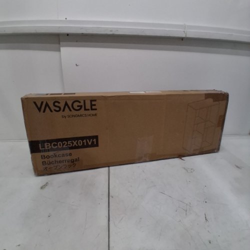 VASAGLE CUSTOS 5 CUBE BOOKSHELF - 9.5" X 20" X 31.5" - BROWN (MODEL: LBC025X01V1) image 7
