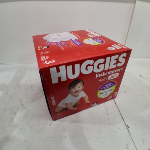 136PK HUGGIES LITTLE MOVERS BABY DIAPERS - SIZE 3 image 2