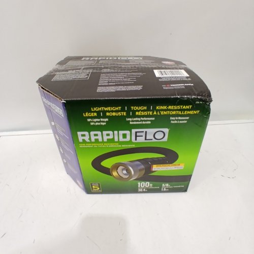 RAPID FLO COMPACT KINK RESISTANT GARDEN HOSE - 100FT - BLACK (MODEL: 1845730) image 3