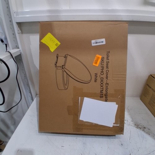 GARVEE ELONGATED RAISED TOILET SEAT WITH SLOW SOFT CLOSE - WHITE (MODEL: PHO_0XXXTM1S) image 3
