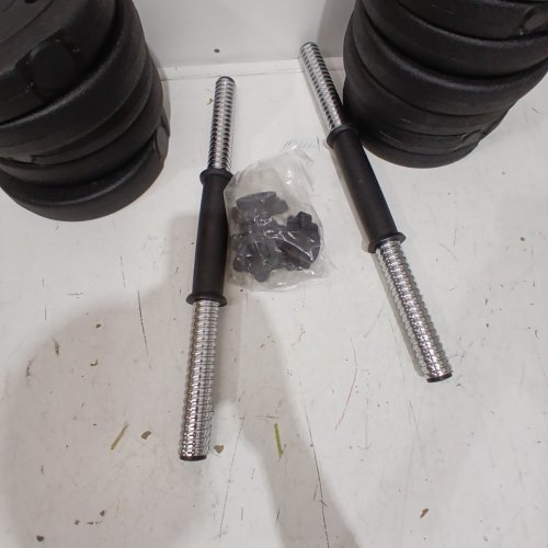 YAHEETECH ADJUSTABLE DUMBBELL SET - BLACK (MODEL: 610327) image 4