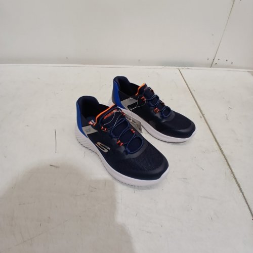 BOYS SKETCHERS BOUNDER-BRISK BURST SNEAKER - SIZE 2 - BLUE/ORANGE (STYLE: 2001661) image 3