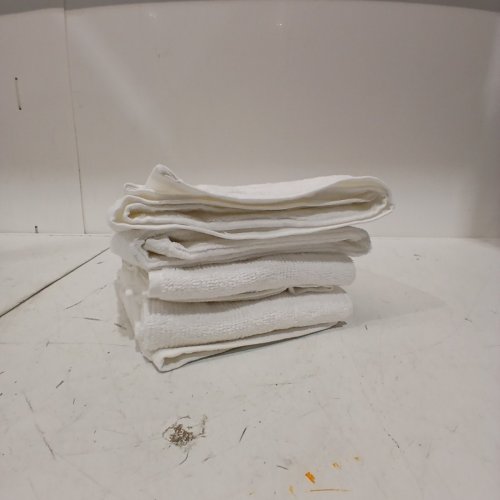 4PK WELHOME WAFFLE TEXTURE HAND TOWELS -15.4" X 30" - WHITE - (MODEL:1961571) image 3