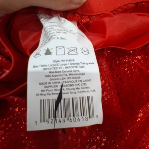 GIRL'S WAY TO CELEBRATE SPARKLY SHORT TUTU - LARGE - RED image 3