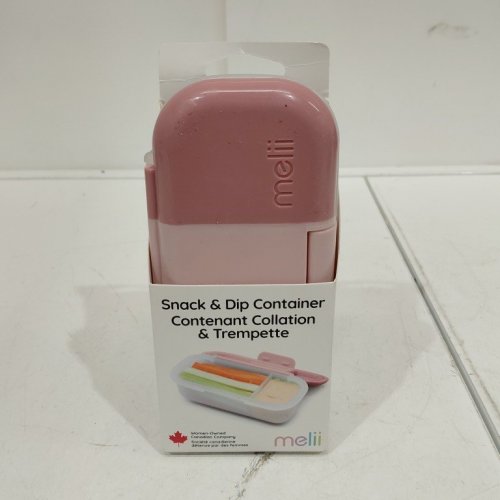 MELII SNACK & DIP CONTAINER - 10 OZ - PINK/CLEAR (MODEL: 60092) image 5