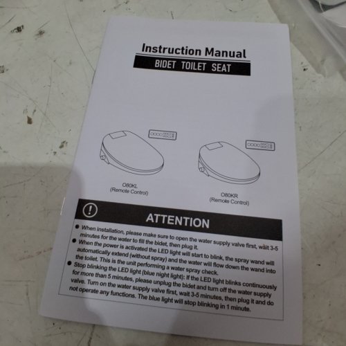 WLJBIDET BIDET TOILET SEAT - WHITE (MODEL: WU-080KL) image 5