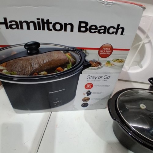 HAMILTON BEACH PROGRAMMABLE SLOW COOKER - 6.6L/7QT - BLACK - (MODEL: 33157C) image 5