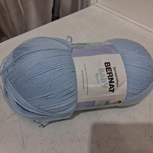 BERNAT BABY SPORT YARN - 4 MM NEEDLES, US G/6 - BABY BLUE image 3