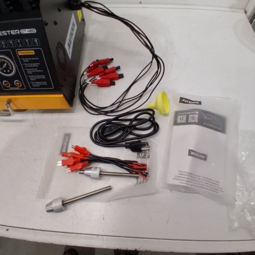 AUTOOL ULTRASONIC 6 CYLINDER FUEL INJECTOR CLEANER TESTER MACHINE WITH HEATING FUNCTION -12V/70V/120V - YELLOW/BLACK (MODEL: CT 450) image 4