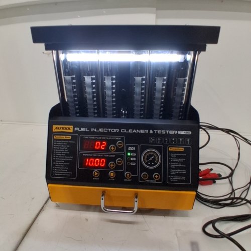 AUTOOL ULTRASONIC 6 CYLINDER FUEL INJECTOR CLEANER TESTER MACHINE WITH HEATING FUNCTION -12V/70V/120V - YELLOW/BLACK (MODEL: CT 450) image 5