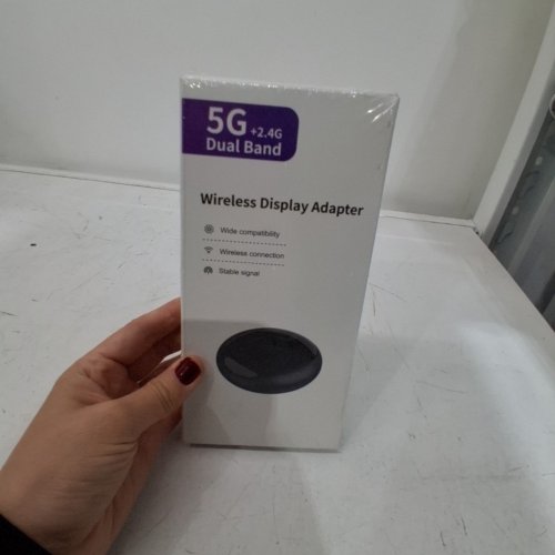 WIRELESS HDMI DISPLAY DONGLE ADAPTER - 5G + 2.4G - BLACK image 2