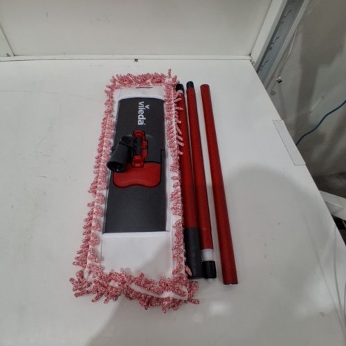 VILEDA PET PRO MICROFIBER HAIR & DUST FLAT MOP - RED (MODEL: 182339) image 2