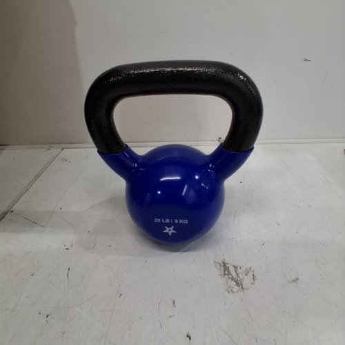 YES4ALL VINYL COATED KETTLEBELL WEIGHT - 20 LBS - BLUE (MODEL: KGWS) image 3