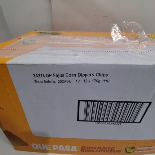 12 QUE PASA CORN CHIPS ORGANIC DIPPERS - 170G/BAG - FAJITA image 2