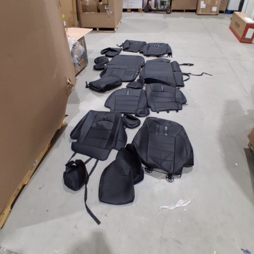 4PC COVERDREAM CAR SEAT COVERS FOR 2021 - 2026 FORD F150 - BLACK image 2