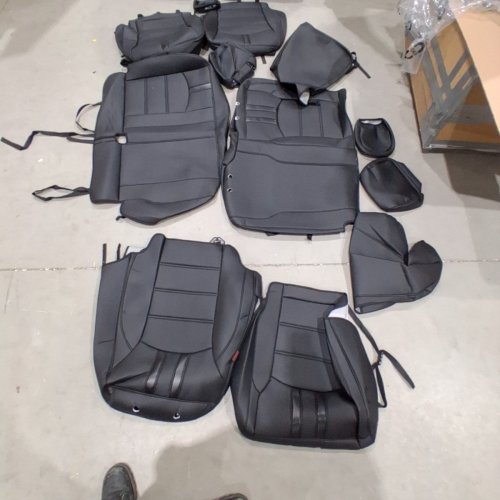 4PC COVERDREAM CAR SEAT COVERS FOR 2021 - 2026 FORD F150 - BLACK image 3