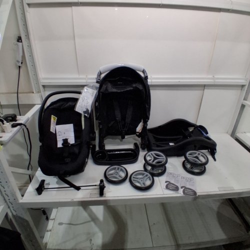 COSCO KIDS LIFT & STROLL QUICKCLICK LIGHTWEIGHT STROLLER & INFANT CAR SEAT - 4-30LBS - NOIR DOT (MODEL: 22072CHGC) image 3