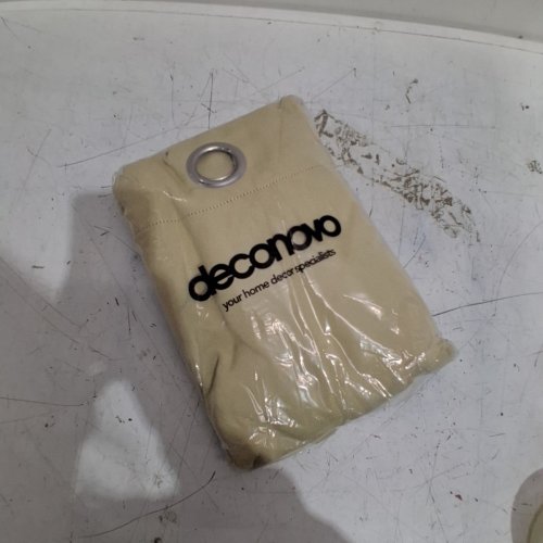 (2 PANEL) DECONOVO BLACKOUT CURTAINS - 42" X 72" - BEIGE image 2