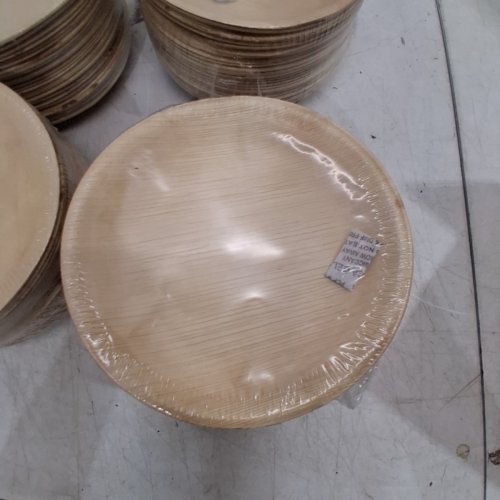 100PK ECOSOUL ROUND COMPOSTABLE PALM LEAF PLATES - 8" - NATURAL (MODEL: PLP8R0100) image 4