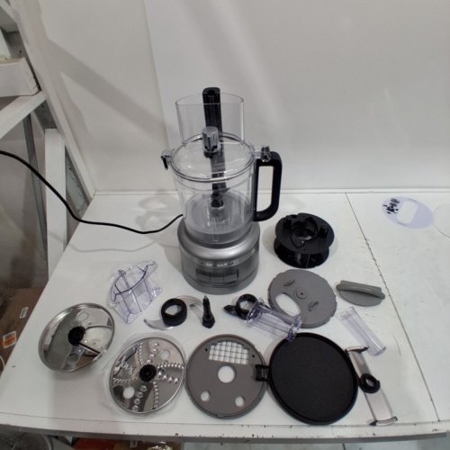 12PC KITCHENAID FOOD PROCESSOR WITH DICING KIT - HOLD 13 CUPS - SILVER (MODEL: KFP1319CU) image 3