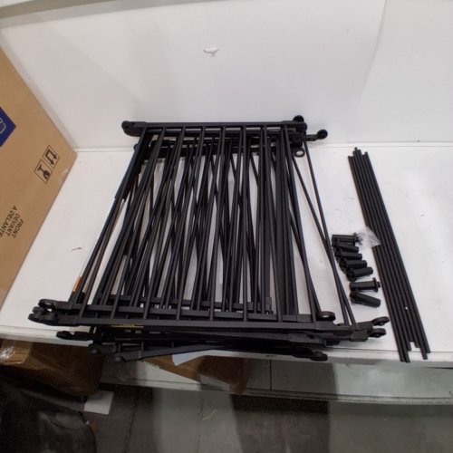 REGALO 4-IN-1 8-PANEL SUPER WIDE METAL SAFETY GATE/PLAY YARD - 24"-192" X 28" - BLACK (MODEL: 1350 B DS) image 2